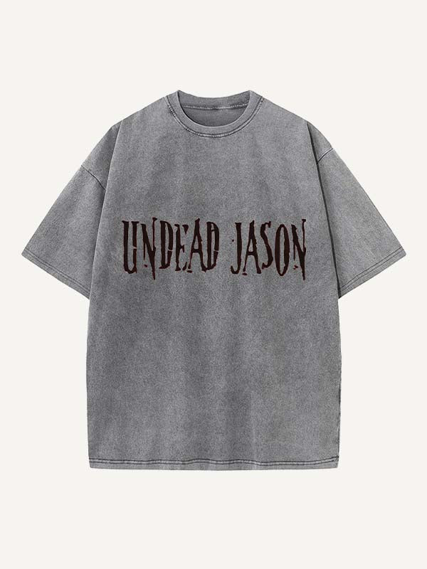 Horror Print Round Neck T-shirt