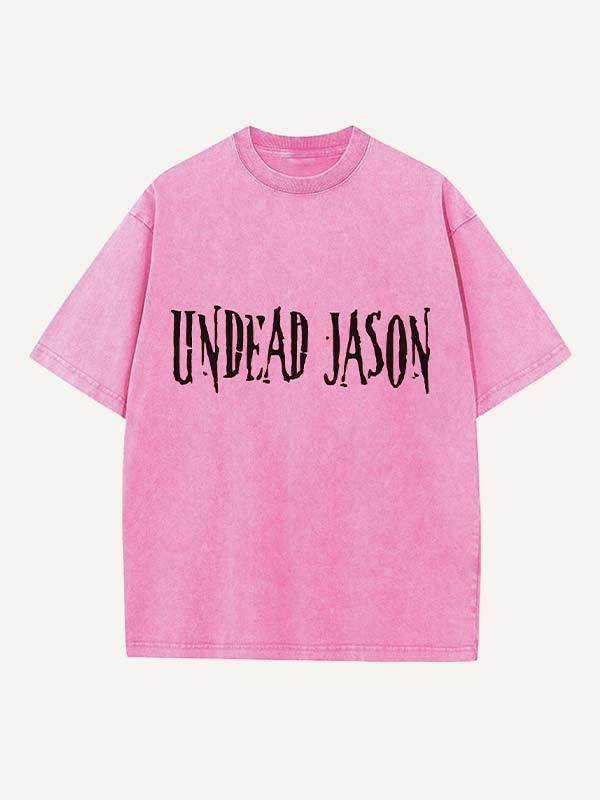 Horror Print Round Neck T-shirt