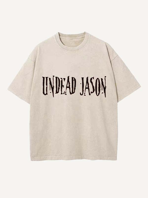 Horror Print Round Neck T-shirt