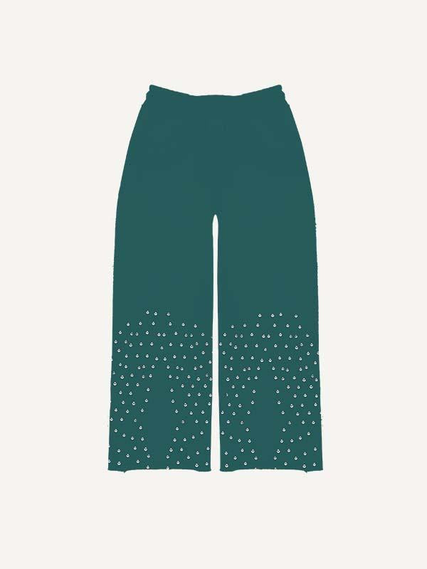 Angel&Gun&Letter Print Elastic Waist Pants