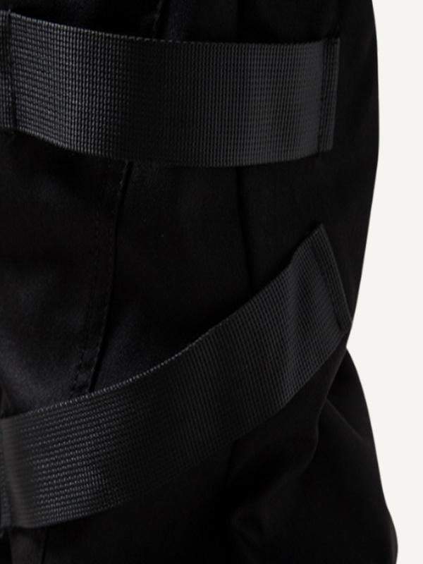 Drawstring Waist Pocket Side Cargo pants